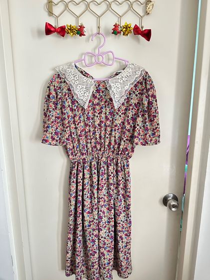 เดรส ลายดอก มือ2 สภาพดี  รูปที่ 17