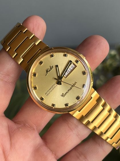 ขายมิโด้ของใหม่ไม่ผ่านการใช้งาน Vintage 60‘s Mido Commander Datoday White Day-Date Dial Ref.8429 Swiss Made รูปที่ 2