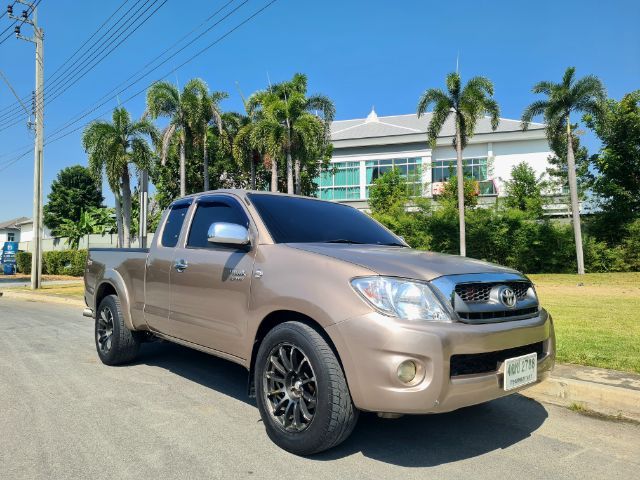 Toyota Hilux Vigo 2010 2.7 G Pickup เบนซิน LPG เกียร์อัตโนมัติ บรอนซ์ทอง รูปที่ 4