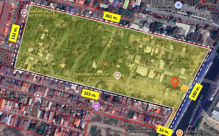 (เจ้าของขายเอง) ขายที่ดินใกล้สนามบินดอนเมือง 29 ไร่ เดินขึ้นรถไฟฟ้าได้