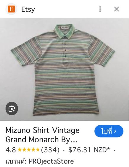 ⚠️MADE IN JAPAN‼️เสื้อโปโล GRAND MONARCH ของแท้ รุ่นสูง ของ MIZUNO แบรนด์ Golf ชั้นนำราคาแพง รูปที่ 11