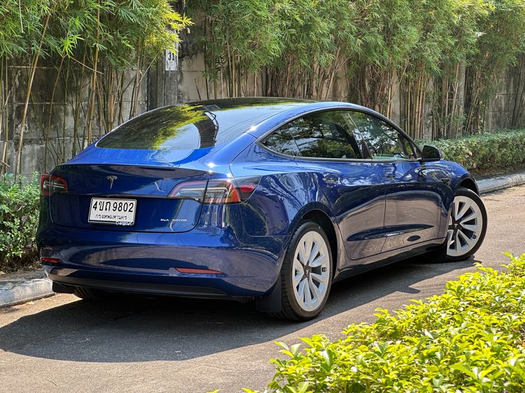 Tesla Model-3 2023 Long Range 4WD Sedan ไฟฟ้า ไม่ติดแก๊ส เกียร์อัตโนมัติ น้ำเงิน รูปที่ 2