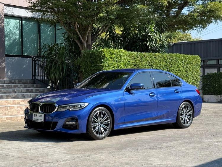 BMW Series 3 2021 320d Sedan ดีเซล ไม่ติดแก๊ส เกียร์อัตโนมัติ น้ำเงิน รูปที่ 4