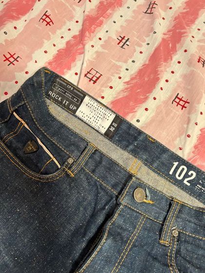 กางเกงยีนส์ผ้าดิบขาสั้น cps chaps รูปที่ 3