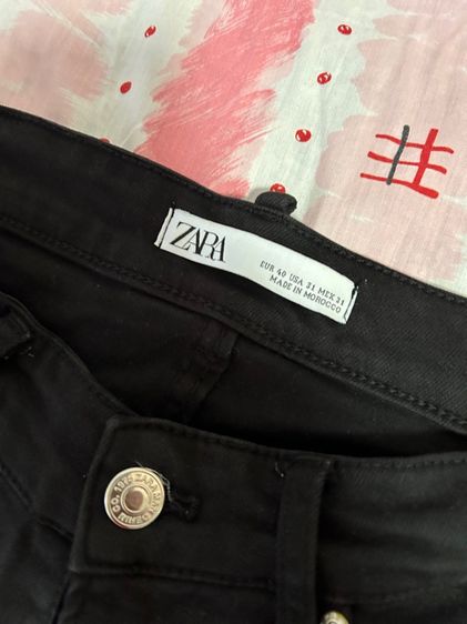 กางเกงยีนส์สีดำยี่ห้อ zara รูปที่ 3