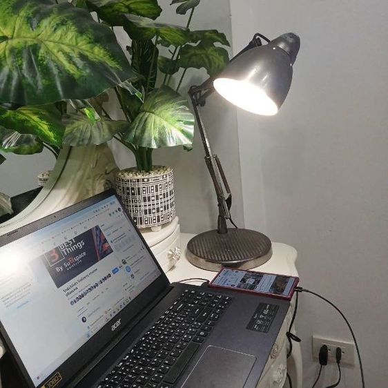 โคมไฟตั้งโต๊ะ งานเก่า สภาพสมบูรณ์ ใช้งานได้  รูปที่ 7