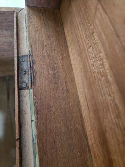 หีบไม้สักโบราณขายตามสภาพ รูปที่ 11