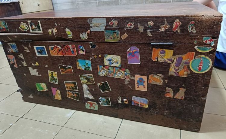 หีบไม้สักโบราณขายตามสภาพ รูปที่ 5