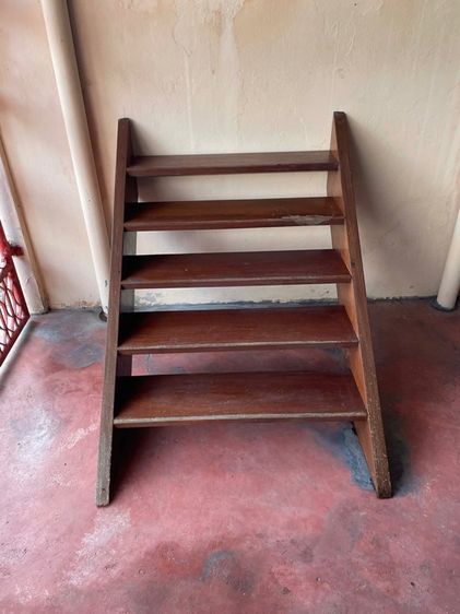 บันได 5 ขั้น ไม้แดง , ไม้มะค่า พร้อมใช้ รูปที่ 2