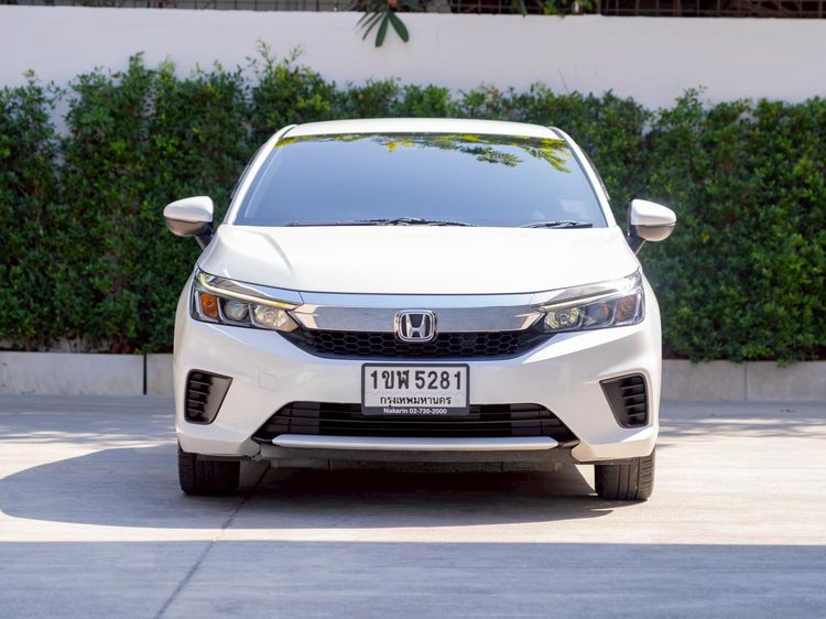 Honda City 2021 1.0 SV Sedan เบนซิน ไม่ติดแก๊ส เกียร์อัตโนมัติ ขาว รูปที่ 2