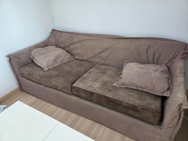 โซฟาขนาดใหญ่3-4ที่นั่ง ใช้นอนได้ ของ SB ผ้าสีน้ำตาล เบาะทำใหม่นุ่มมาก รูปที่ 6
