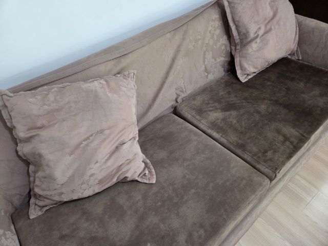 โซฟาขนาดใหญ่3-4ที่นั่ง ใช้นอนได้ ของ SB ผ้าสีน้ำตาล เบาะทำใหม่นุ่มมาก รูปที่ 5