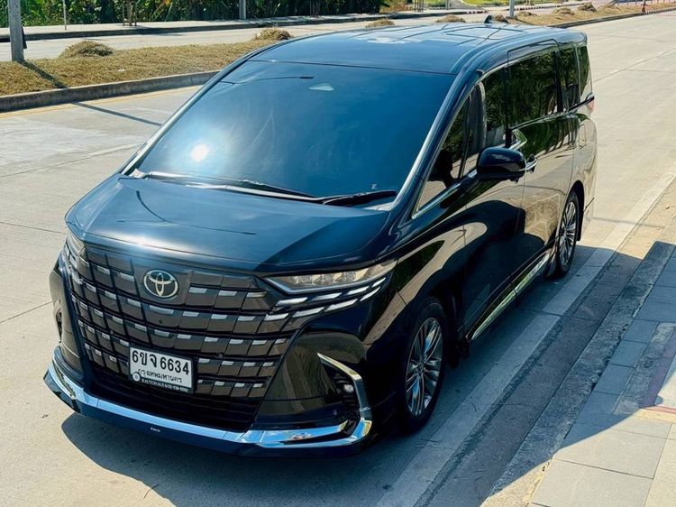 Toyota Alphard 2025 2.5 Utility-car เบนซิน ไม่ติดแก๊ส เกียร์อัตโนมัติ ดำ