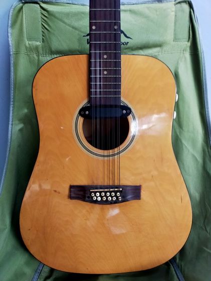 กีตาร์โปร่งไฟฟ้า kashima 12สาย 1500บ.