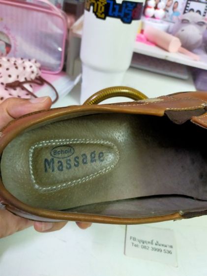 รองเท้า Scholl Massage นวดเท้า ไซซ์ 10 วัดได้ 28-28.5 สภาพดี หนังดี ข้างในสะอาดไม่ขาดไม่ซ่อมพื้นดีไม่แข็งไม่เสื่อม รูปที่ 6