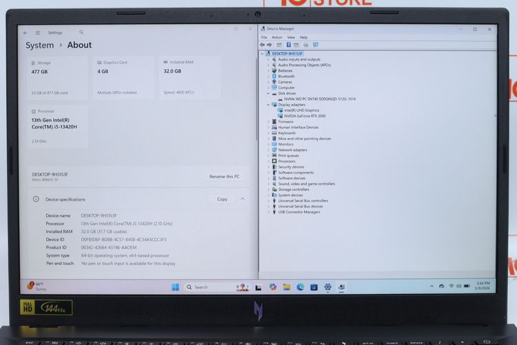 ACER NITRO V 15 ANV15-51-578S Intel Core i5-13420H.RTX2050.RAM32GB.SSD512GB  ID26010041 รูปที่ 4
