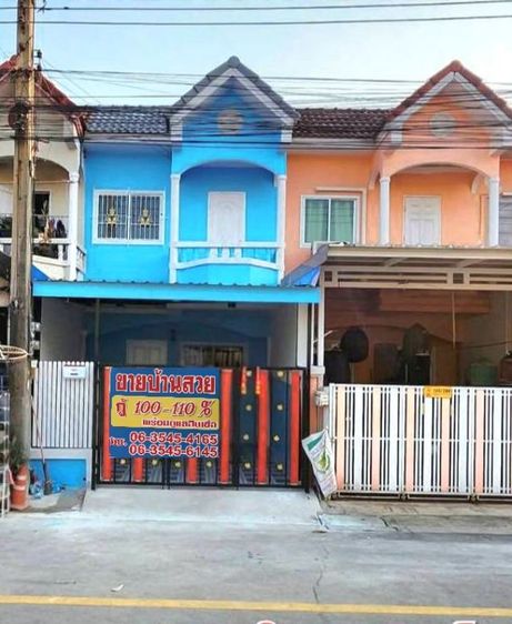 ขายบ้านสวนรังษี1 เลขที่ 165-289 ถนนเมน ต.บ้านเกาะ เมือง สมุทรสาคร 17.2 ตรว.2ชั้น2นอน2น้ำ 099-2514656