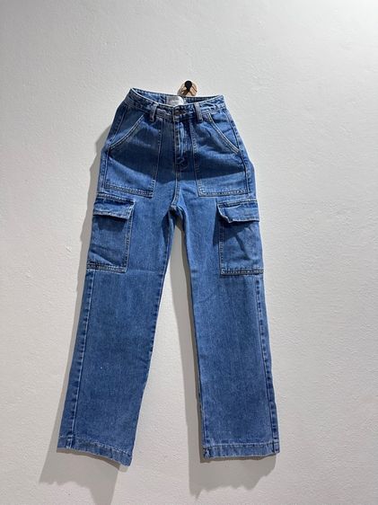 กางเกงยีนส์ขากระบอก ทรงบอย