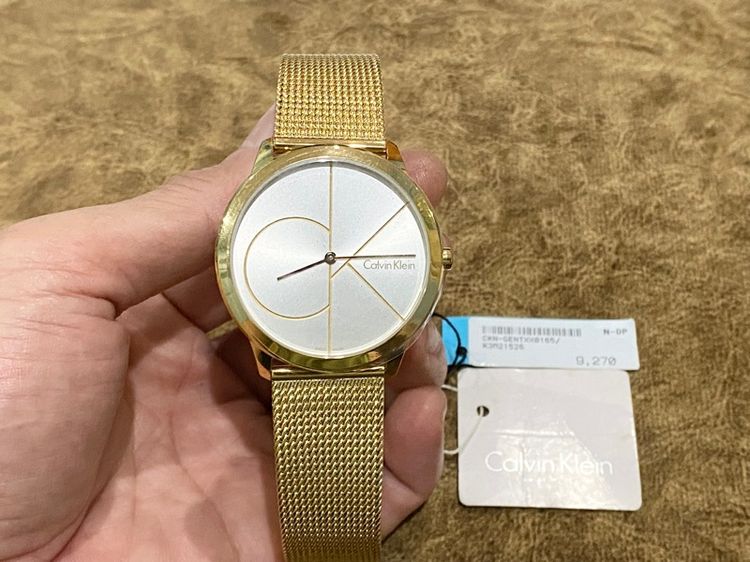 ทอง นาฬิกาCalvin Klein รุ่นMinimalแท้มือ1