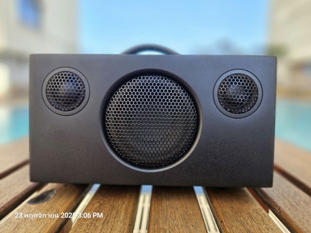 ขาย audiopro c3 wifi มือสองสภาพใหม่มาก ตำหนิตรงปุ่มเปิดปิดไม่มีผลต่อการใช้งาน นัดรับสุทธิสาร-รัชดา หรือส่งขนส่งมีค่าส่ง100  รูปที่ 2