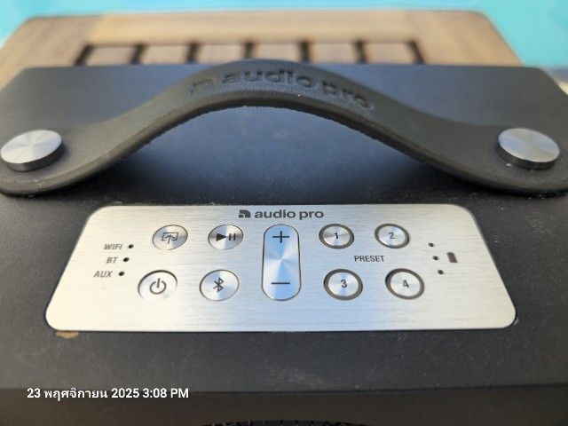ขาย audiopro c3 wifi มือสองสภาพใหม่มาก ตำหนิตรงปุ่มเปิดปิดไม่มีผลต่อการใช้งาน นัดรับสุทธิสาร-รัชดา หรือส่งขนส่งมีค่าส่ง100  รูปที่ 4