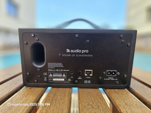 ขาย audiopro c3 wifi มือสองสภาพใหม่มาก ตำหนิตรงปุ่มเปิดปิดไม่มีผลต่อการใช้งาน นัดรับสุทธิสาร-รัชดา หรือส่งขนส่งมีค่าส่ง100  รูปที่ 3