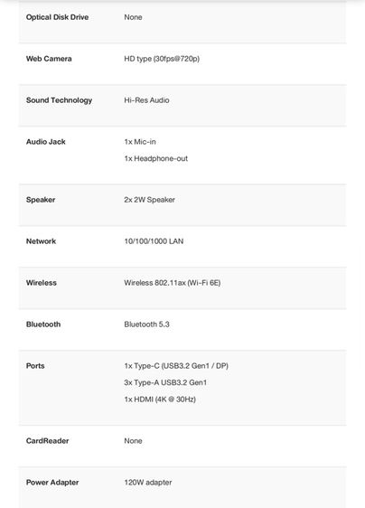 MSI Thin 15 B12UCX-2418TH รูปที่ 11