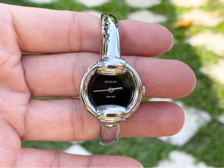 ดำ นาฬิกาgucci 1400L แท้ทรงกำไล