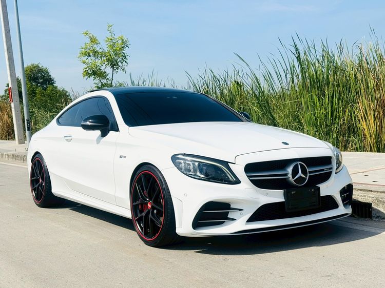 Mercedes-Benz C-Class 2018 C43 Sedan เบนซิน ไม่ติดแก๊ส เกียร์อัตโนมัติ ขาว รูปที่ 3