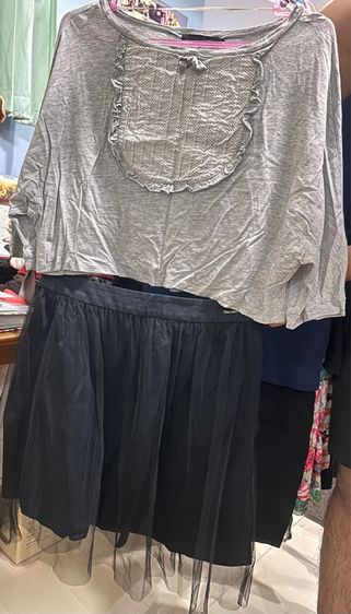 แขนยาว เทา EU 38 เสื้อเชิ้ตและเสื้อผู้หญิง อื่นๆ Lyn around เสื้อและกระโปรง