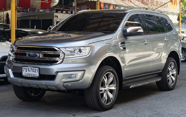 Ford Everest 2016 3.2 Titanium+ 4WD Utility-car ดีเซล ไม่ติดแก๊ส เกียร์อัตโนมัติ เทา รูปที่ 2