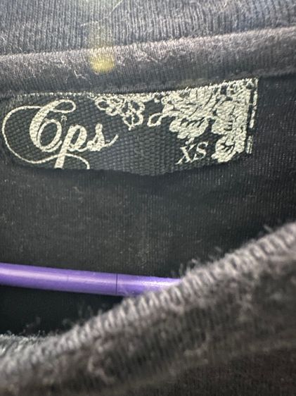CPS CHAPS เสื้อยืดสีดำทรงครอบ รูปที่ 3