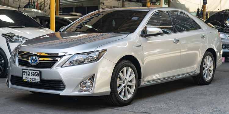 Toyota Camry 2014 2.5 Hybrid Sedan ไฮบริด ไม่ติดแก๊ส เกียร์อัตโนมัติ เทา รูปที่ 2