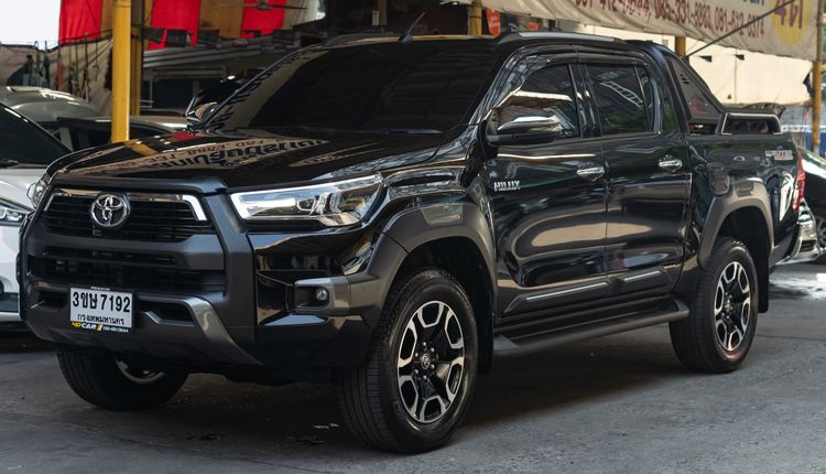 Toyota Hilux Revo 2023 Double Cab 2.4 Mid Prerunner Pickup ดีเซล ไม่ติดแก๊ส เกียร์อัตโนมัติ ดำ รูปที่ 2