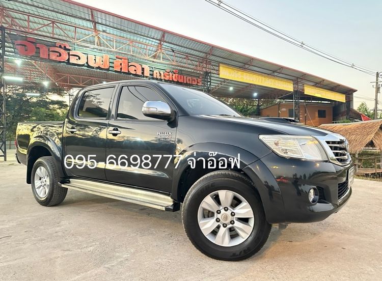 Toyota Hilux Vigo Champ 2012 Double Cab 3.0 G Prerunner Pickup ดีเซล ไม่ติดแก๊ส เกียร์อัตโนมัติ ดำ รูปที่ 2