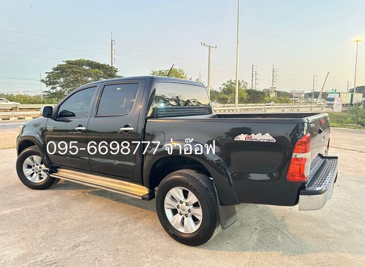 Toyota Hilux Vigo Champ 2012 Double Cab 3.0 G Prerunner Pickup ดีเซล ไม่ติดแก๊ส เกียร์อัตโนมัติ ดำ รูปที่ 3