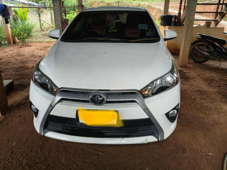 Toyota Yaris 2014 1.2 G Sedan เบนซิน ไม่ติดแก๊ส เกียร์อัตโนมัติ ขาว รูปที่ 3