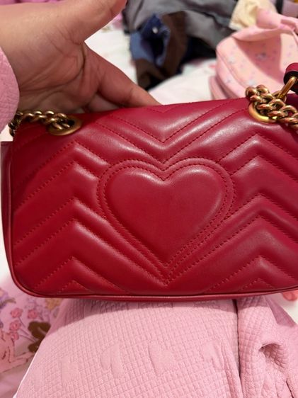 Gucci Marmont 22cm. GHW Bag Red มือสองสภาพสวย รูปที่ 3