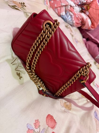Gucci Marmont 22cm. GHW Bag Red มือสองสภาพสวย รูปที่ 6