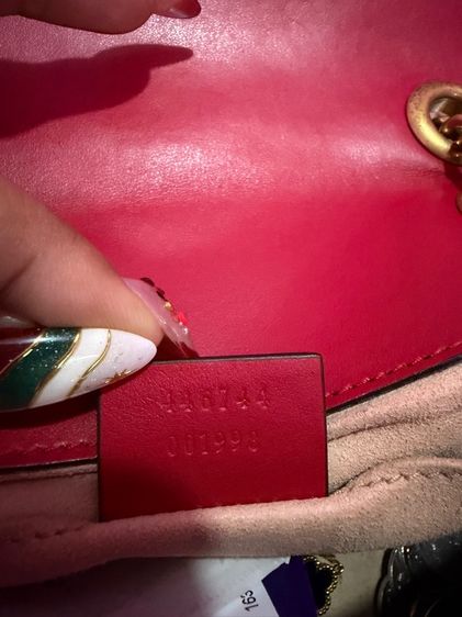 Gucci Marmont 22cm. GHW Bag Red มือสองสภาพสวย รูปที่ 4