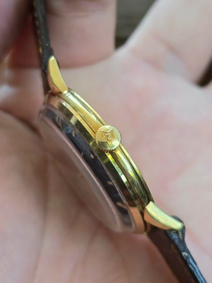 Vintage ZENITH Black Dial 18k Solid Gold หน้าปัดดำ หลักขีดทอง  ตัวเรือนทองคำ 18k​  รูปที่ 5
