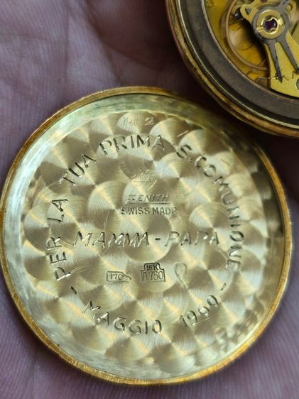 Vintage ZENITH Black Dial 18k Solid Gold หน้าปัดดำ หลักขีดทอง  ตัวเรือนทองคำ 18k​  รูปที่ 13