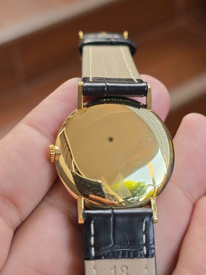 Vintage OMEGA Silver Dial 14k Solid Gold  หน้าปัดขาวSilver หลักขีด 2เข็มครึ่ง ตัวเรือนทองคำ14k   รูปที่ 9