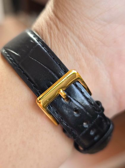 Vintage ETERNA Silver Dial Solid Gold หน้าปัดสวย หลักขีดสอดนิน  ตัวเรือนทองคำแท้ 14k  รูปที่ 9