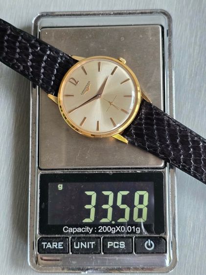 Vintage LONGINES Silver Dial 18k Rose Gold "Jumbo" หน้าปัดขาวSilver 2เข็มครึ่ง ตัวเรือนทองคำแท้ 18k รูปที่ 14