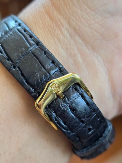 นาฬิกา VACHERON CONSTANTIN GENEVE Diamond Vintage Men's Watch 18k Yellow Gold ขอบเพชรแท้เรียงเล็ก-ใหญ่ขาวสวยเล่นไฟ  รูปที่ 10