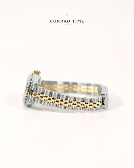 Rolex Datejust 69173 Blue Vignette Diamond Dial Two-Tone Jubilee 1995 26mm.  รูปที่ 13