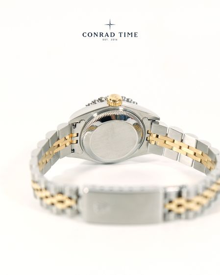 Rolex Datejust 69173 Blue Vignette Diamond Dial Two-Tone Jubilee 1995 26mm.  รูปที่ 12