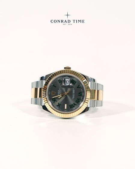 Rolex Datejust 116333 Grey Wimbledon Dial Two-Tone Oyster 2010 41mm. Fullset 99 รูปที่ 5