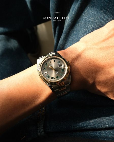 Rolex Datejust 116333 Grey Wimbledon Dial Two-Tone Oyster 2010 41mm. Fullset 99 รูปที่ 4